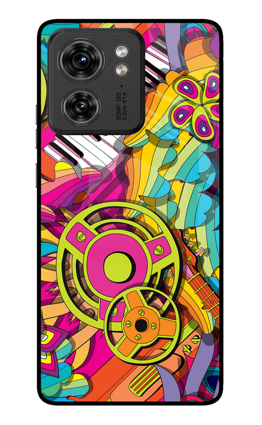 Music Doodle Moto Edge 40 Glass Case