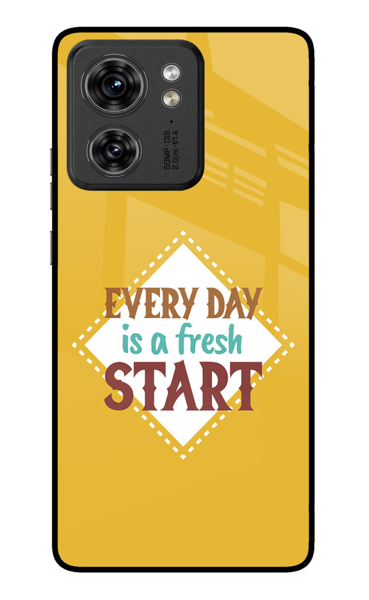 Every day is a Fresh Start Moto Edge 40 Glass Case