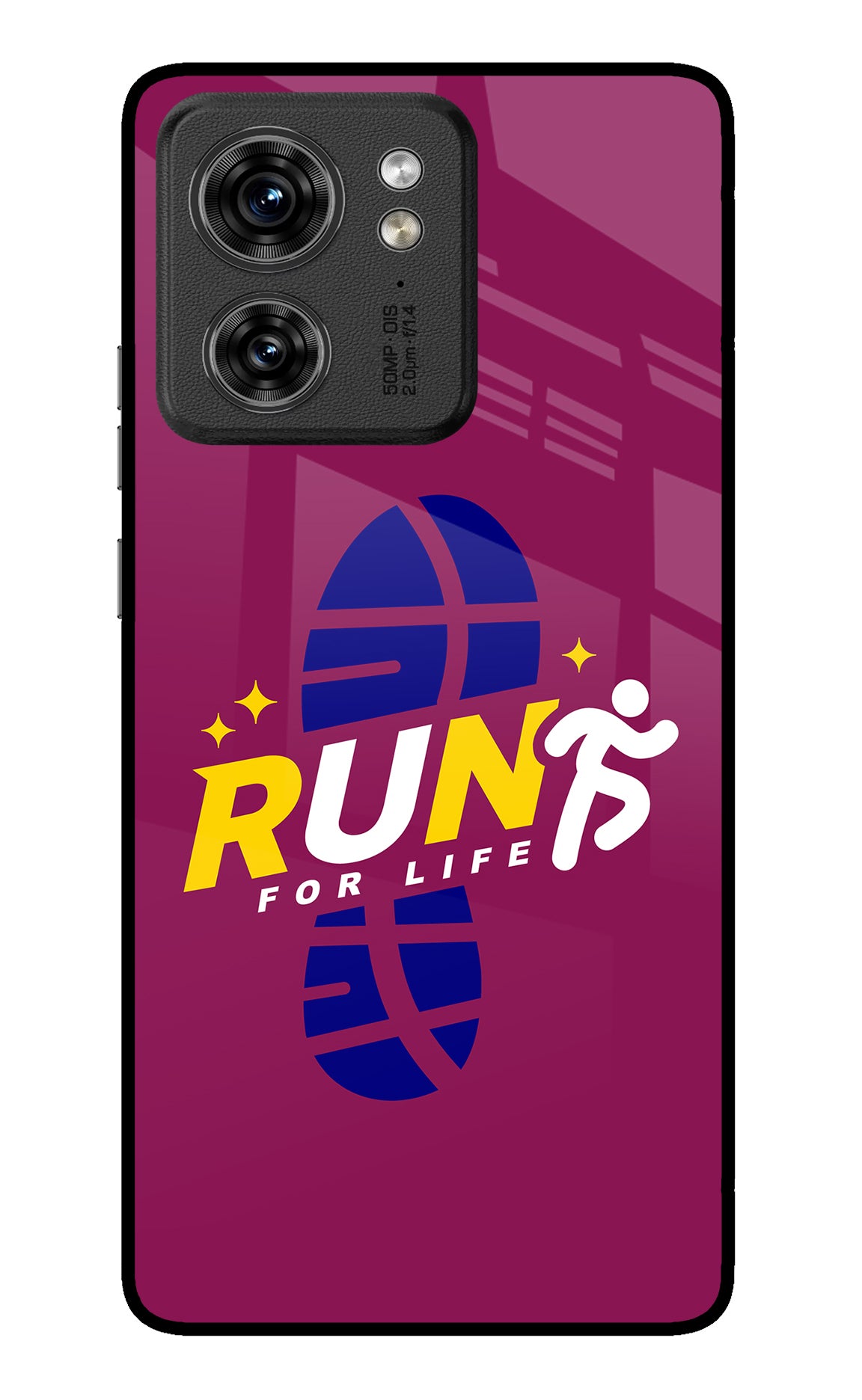 Run for Life Moto Edge 40 Glass Case