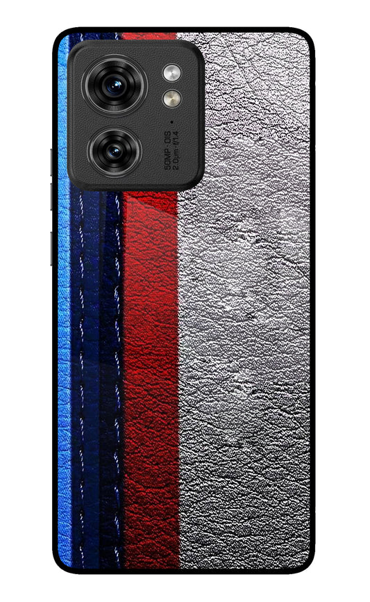 BMW Stripes Moto Edge 40 Glass Case