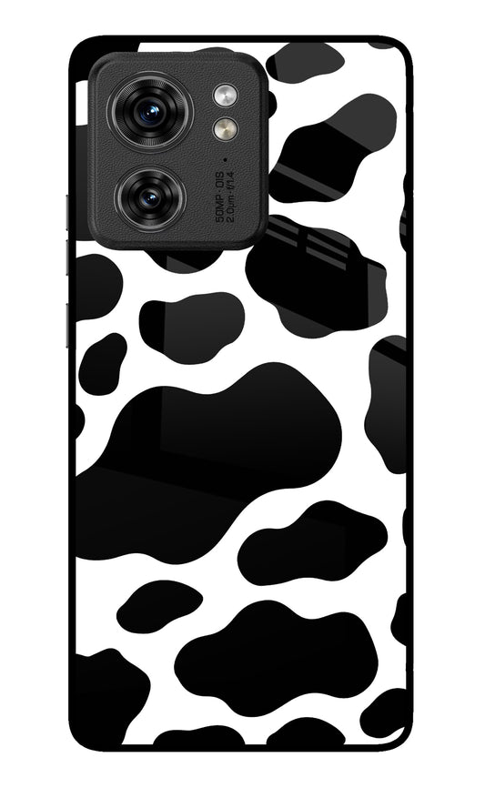 Cow Spots Moto Edge 40 Glass Case