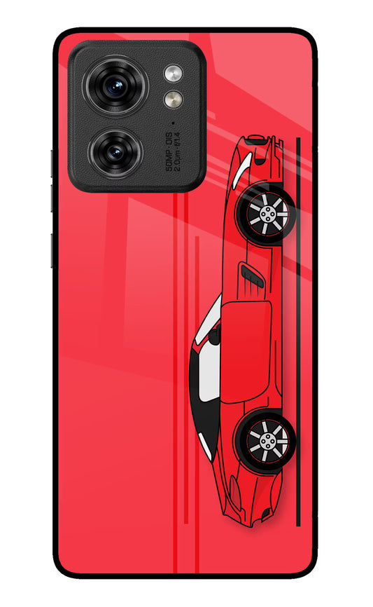 Red Velocity Moto Edge 40 Glass Case
