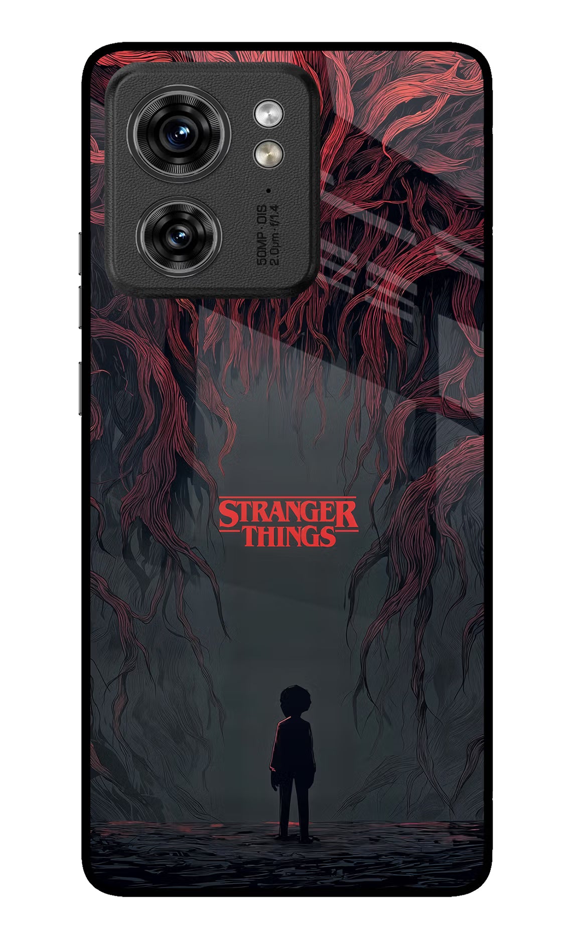 Ordinary Things Dark Side Moto Edge 40 Glass Case Back Cover by Casekaro