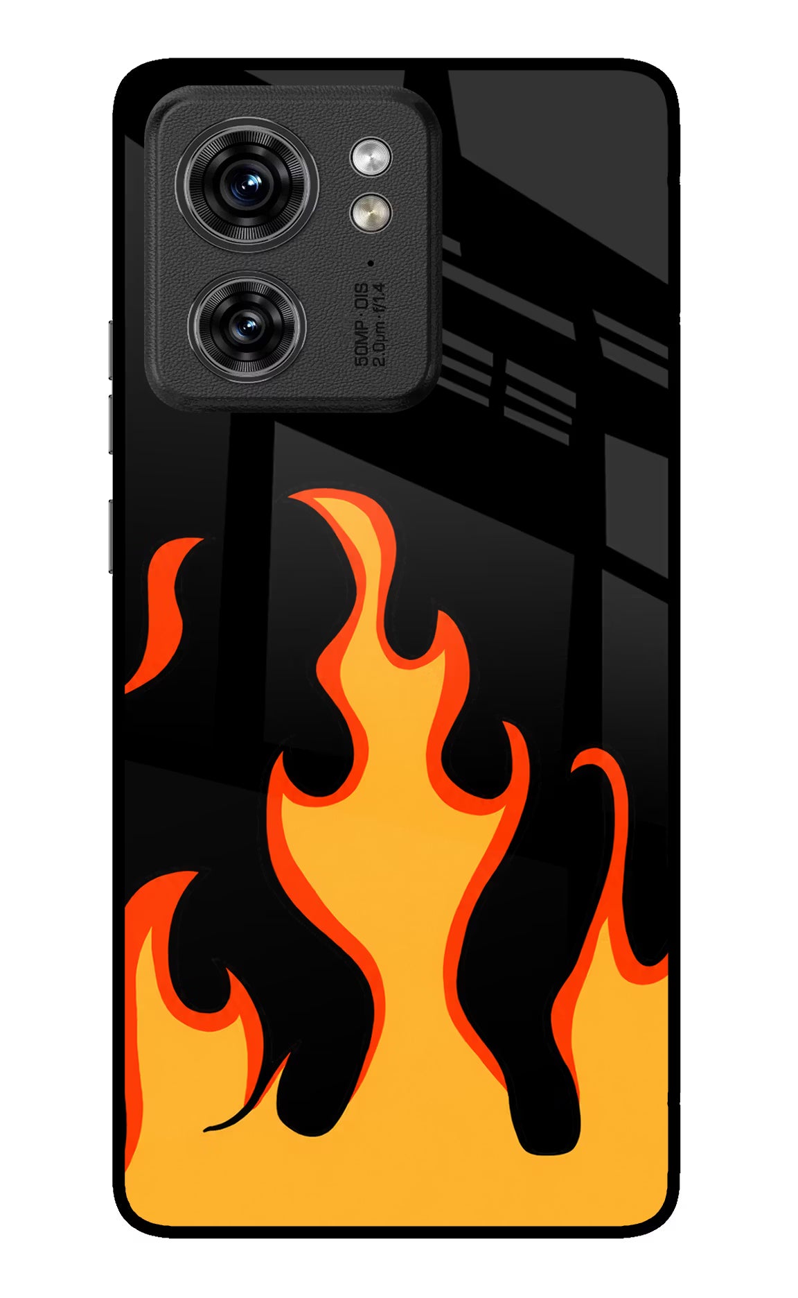 Fired Up – Black Moto Edge 40 Glass Case