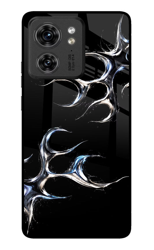 Chrome Tribal Moto Edge 40 Glass Case