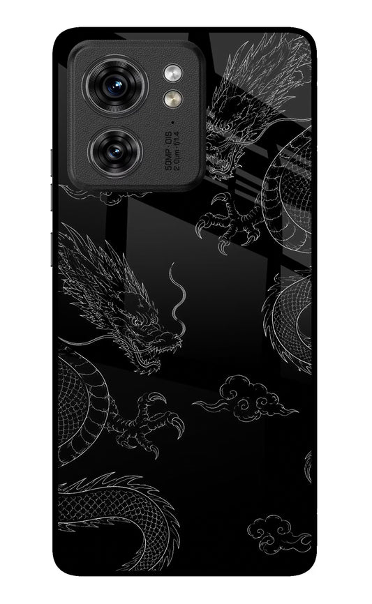 Twin Dragons Moto Edge 40 Glass Case