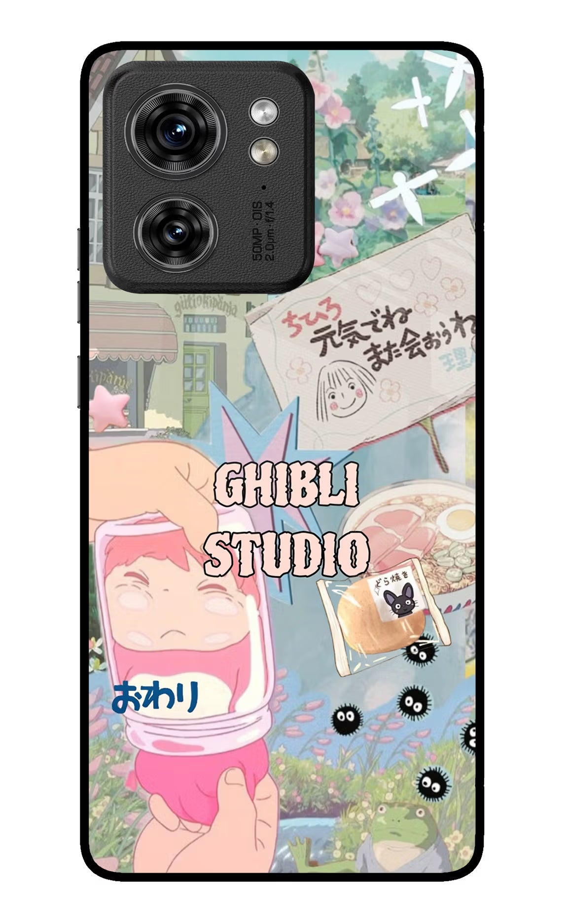 Studio Ghibli Moto Edge 40 Glass Case