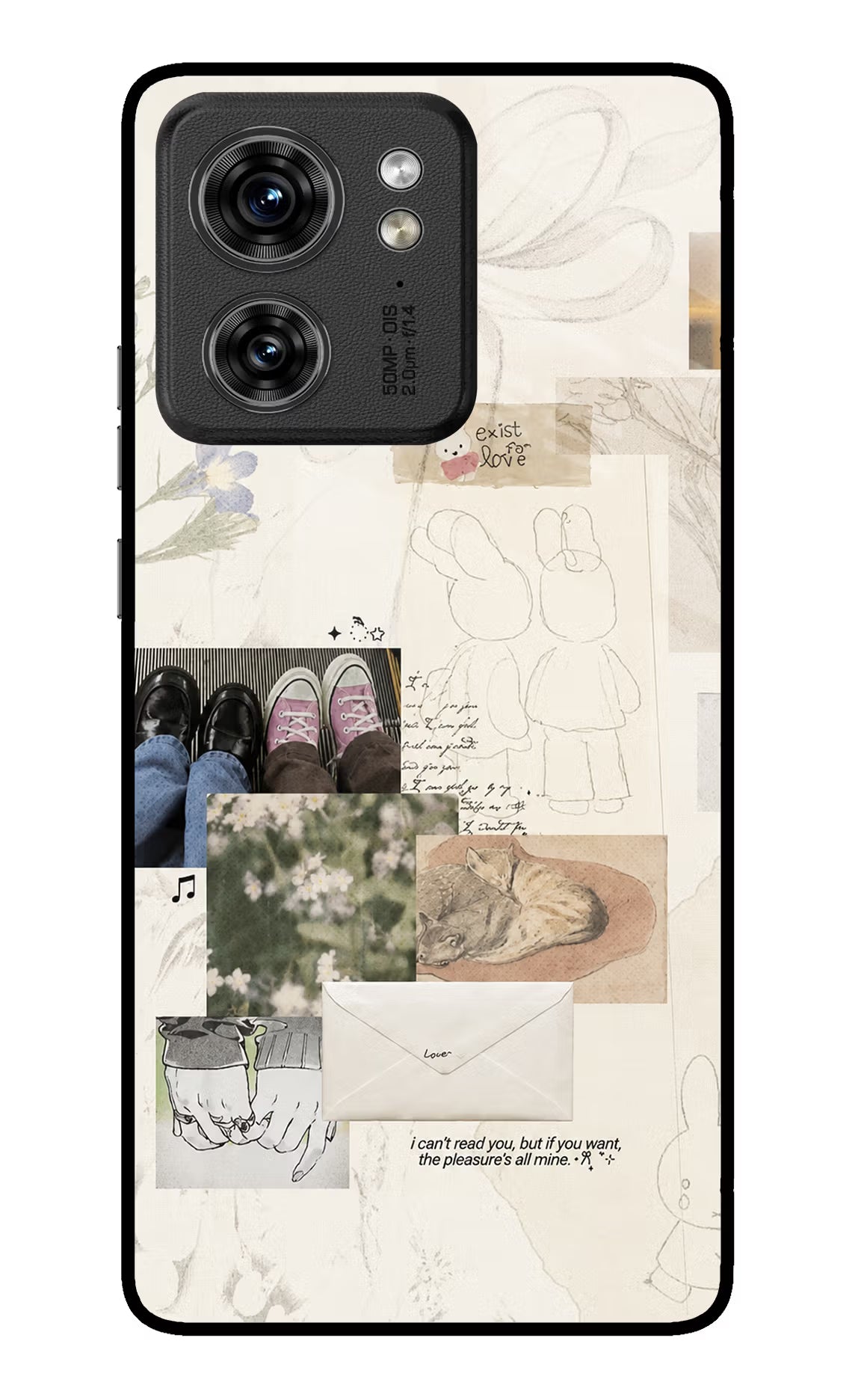 Soft Aesthetic Moto Edge 40 Glass Case