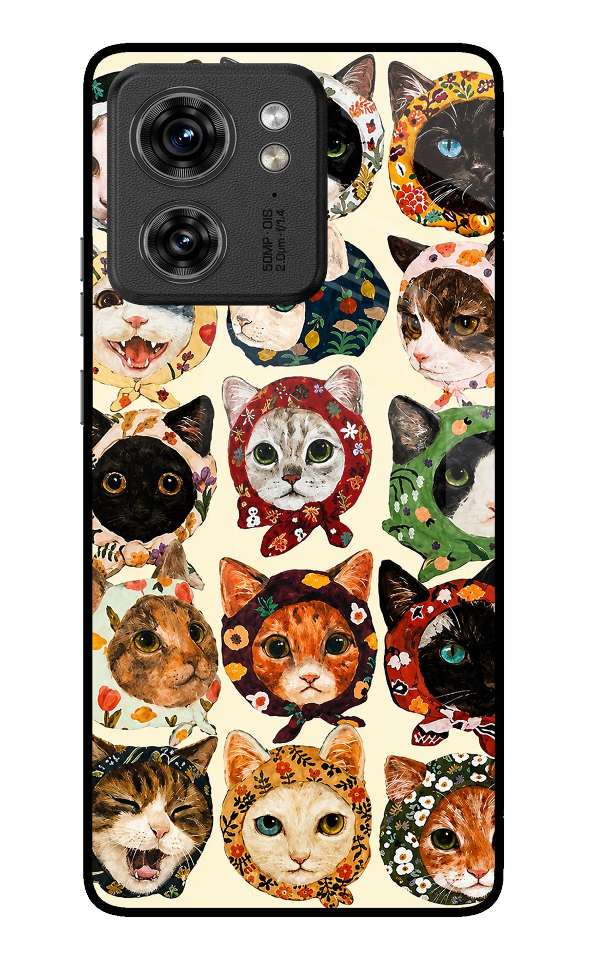 Cool Cat Moto Edge 40 Glass Case