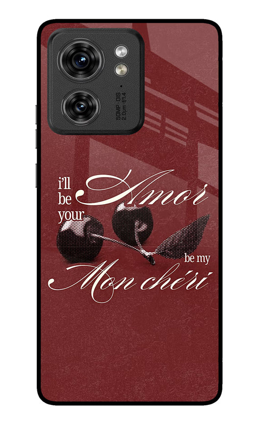 Velvet Cherry Moto Edge 40 Glass Case