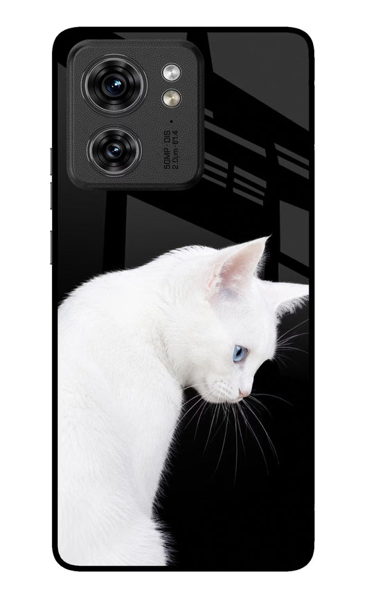 Snow Gaze Moto Edge 40 Glass Case
