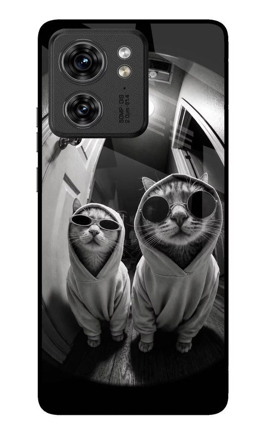 Hood Cats Moto Edge 40 Glass Case