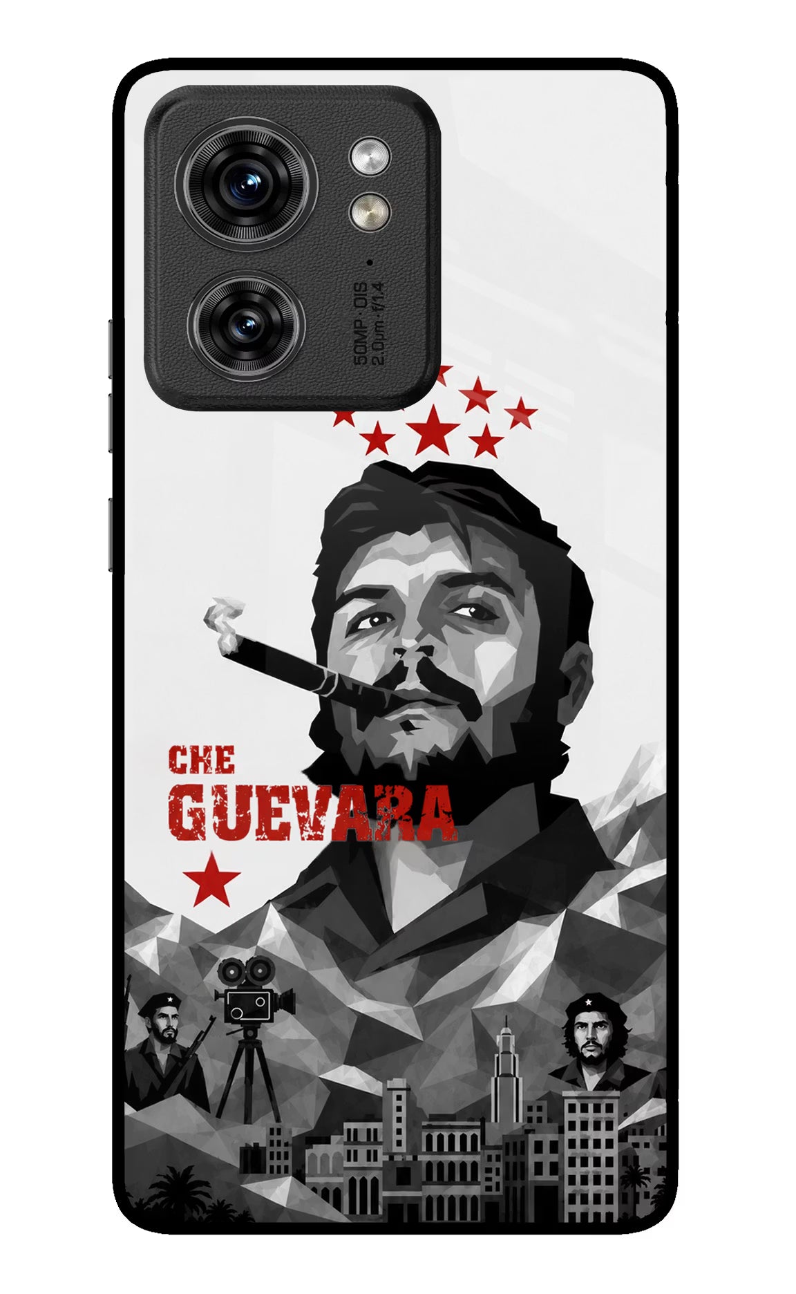 Che Guevara Iconic Moto Edge 40 Glass Case