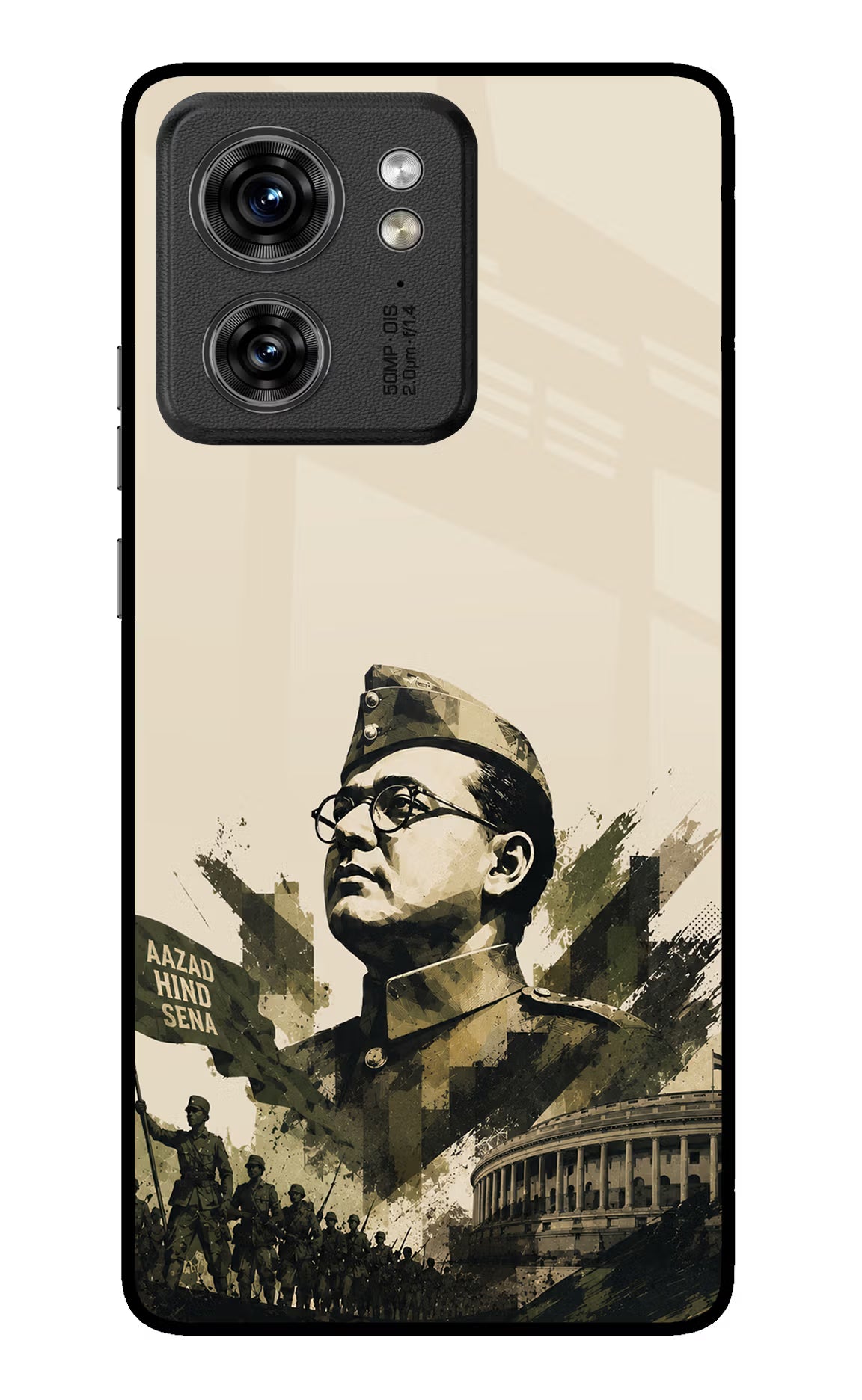 Netaji Rising Moto Edge 40 Glass Case