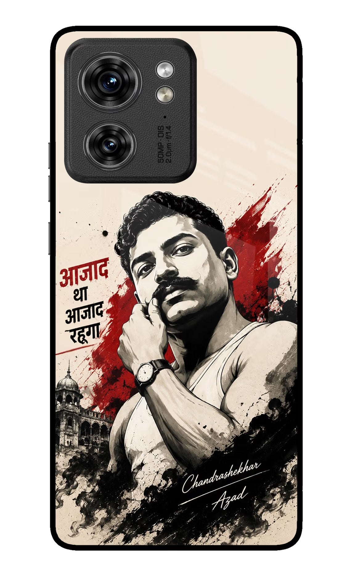 Dr. Ambedkar Visionary Moto Edge 40 Glass Case
