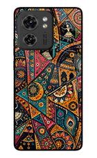 Folk Print Moto Edge 40 Glass Case