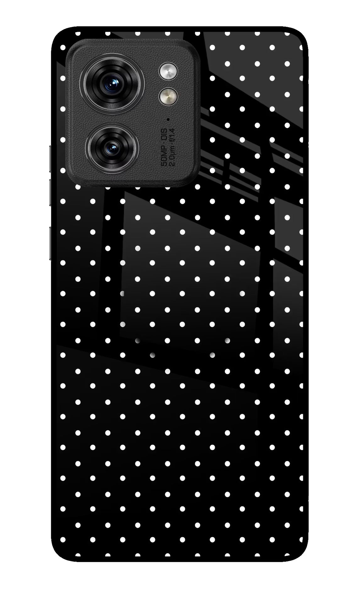 White Dots Moto Edge 40 Pop Case by Casekaro