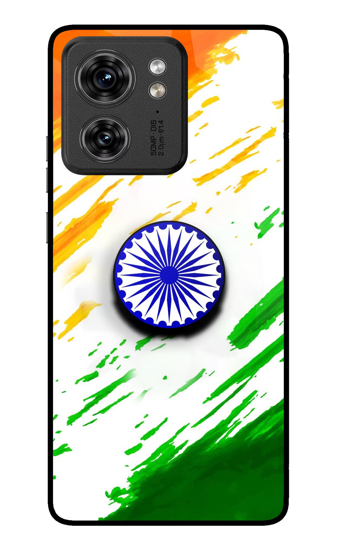 Indian Flag Ashoka Chakra Moto Edge 40 Pop Case by Casekaro