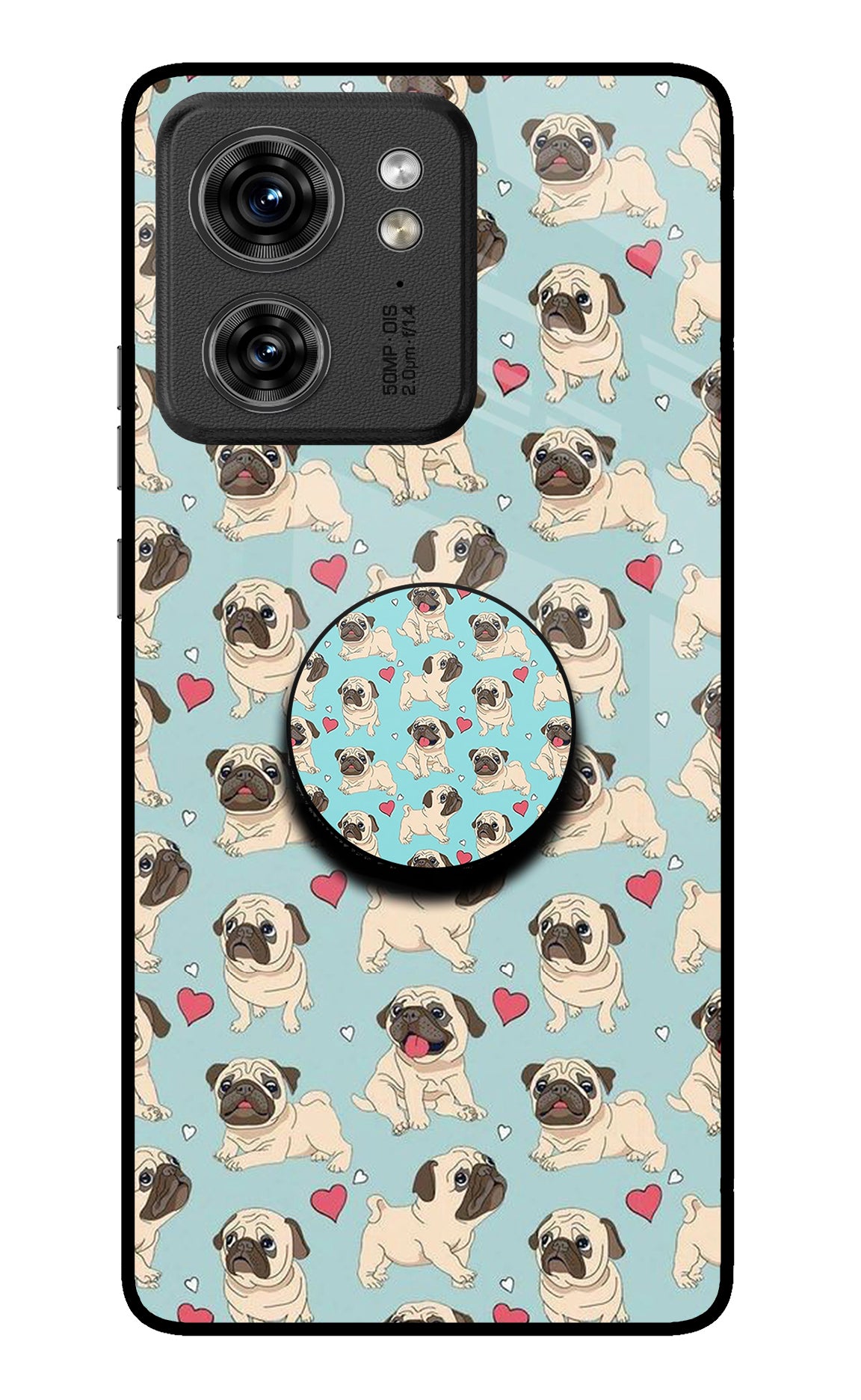 Pug Dog Moto Edge 40 Pop Case