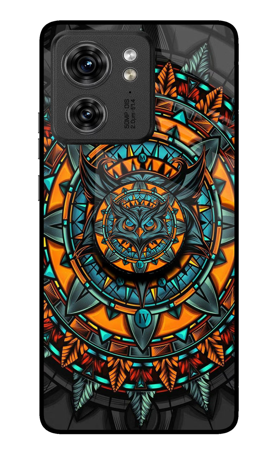 Angry Owl Moto Edge 40 Pop Case, Glass case