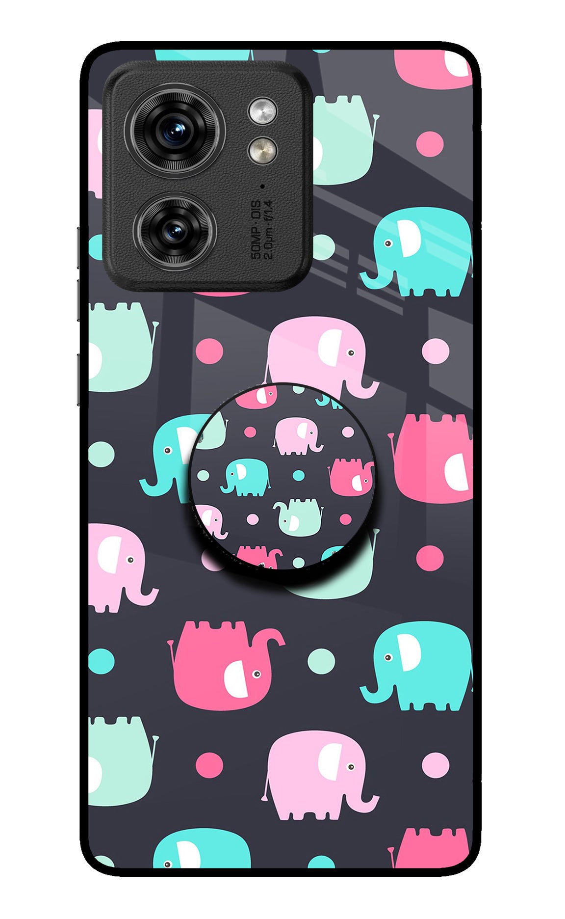 Baby Elephants Moto Edge 40 Pop Case