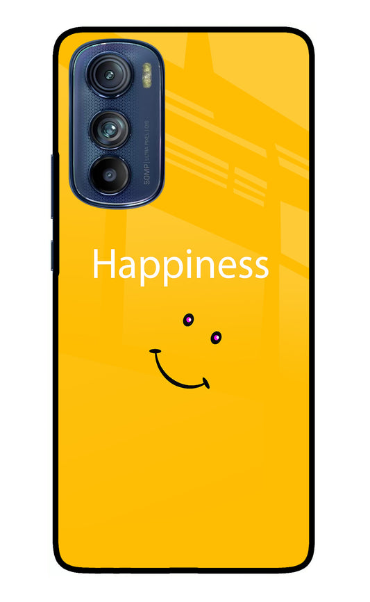 Happiness With Smiley Moto Edge 30 Glass Case