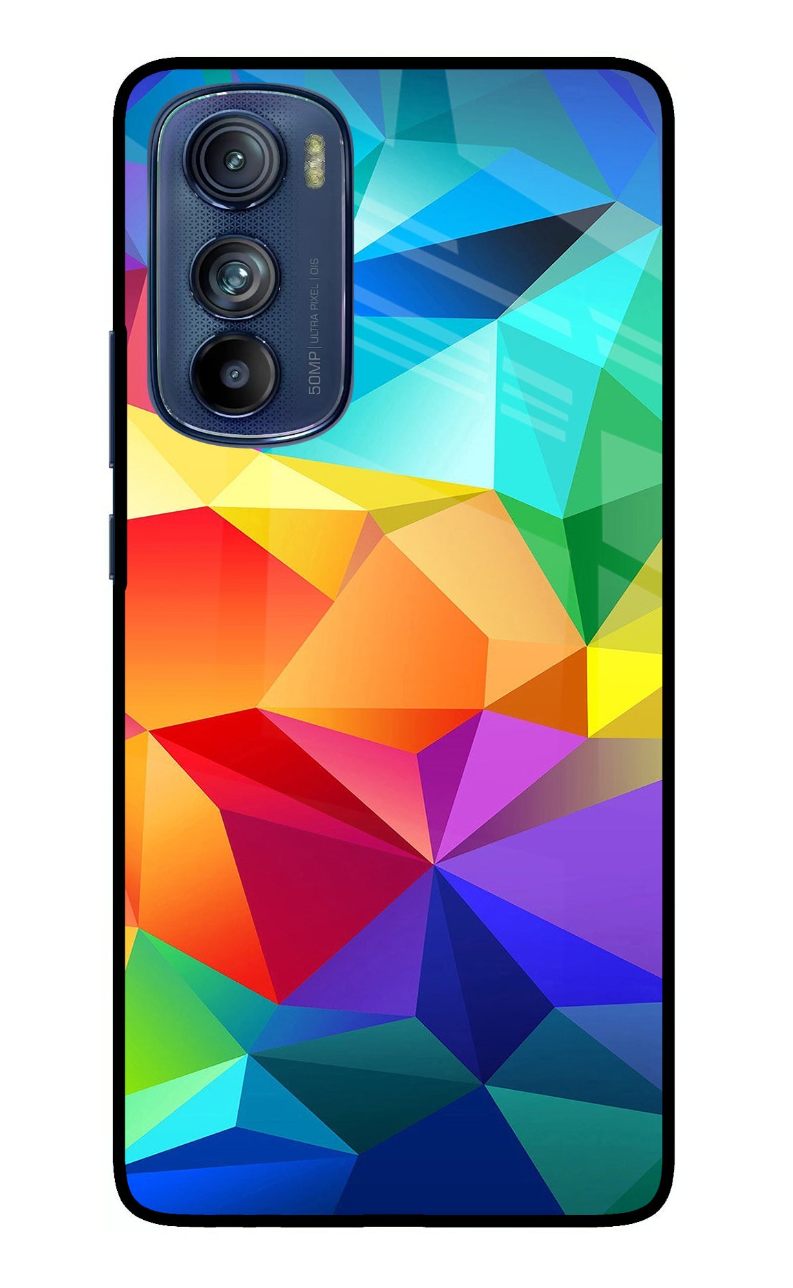 Abstract Pattern Moto Edge 30 Glass Case