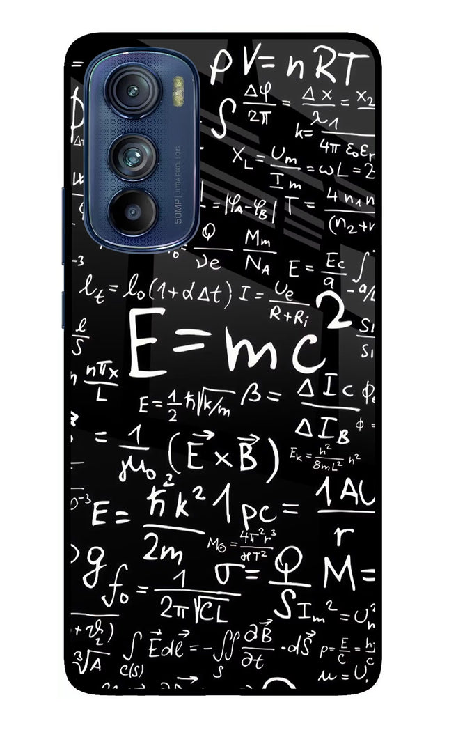 Physics Formula Moto Edge 30 Glass Case Back Cover by Casekaro