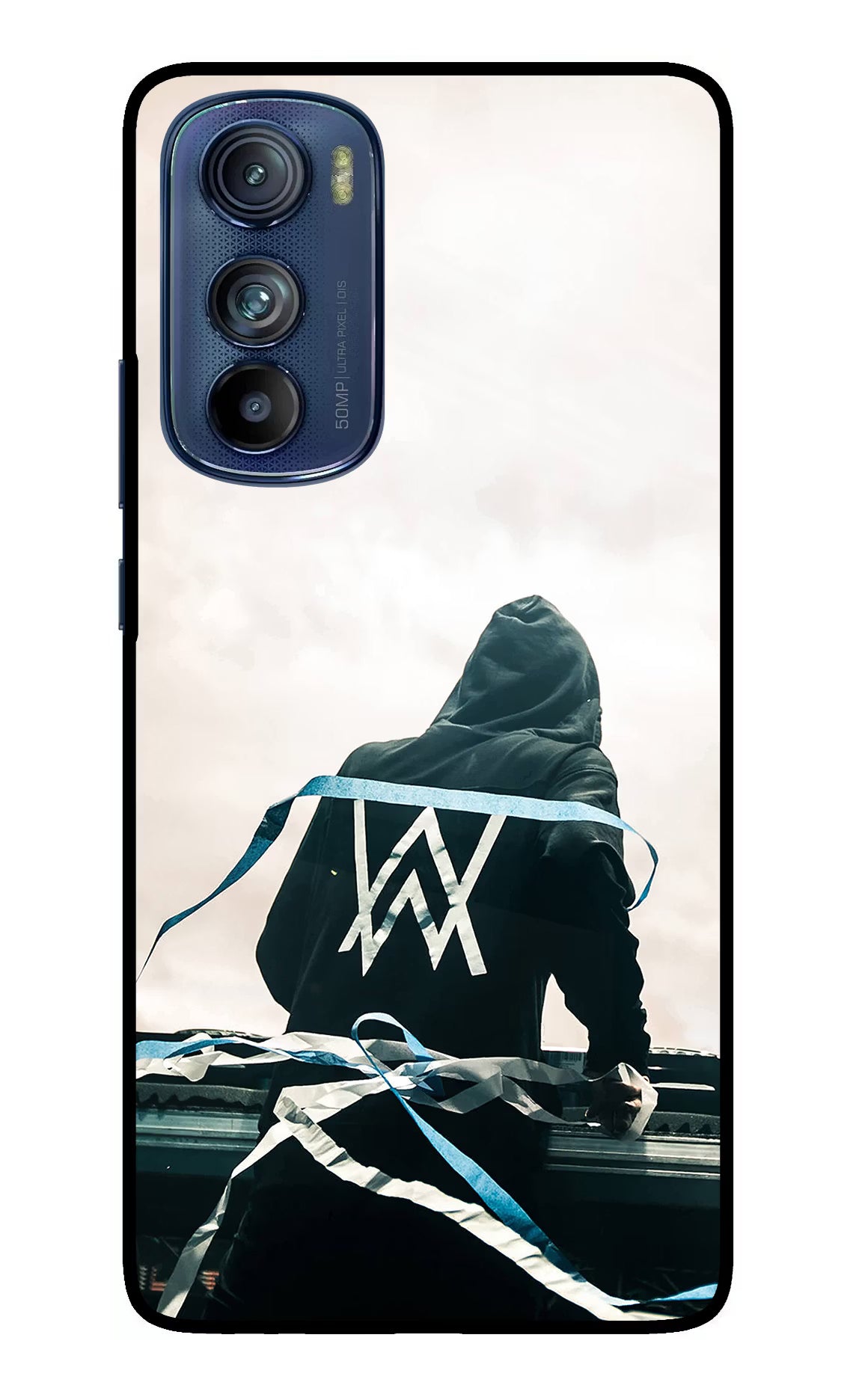 Alan Walker Moto Edge 30 Glass Case Back Cover by Casekaro