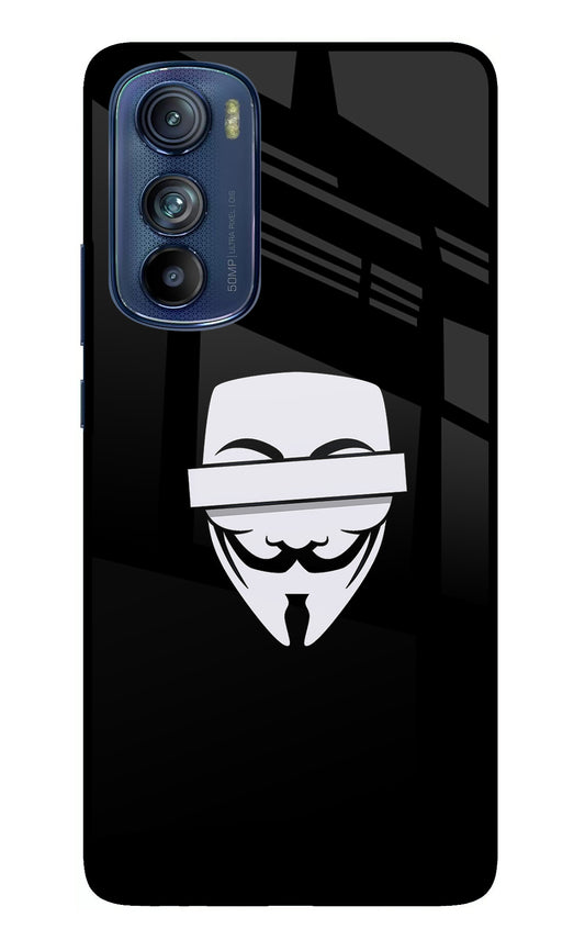 Anonymous Face Moto Edge 30 Glass Case