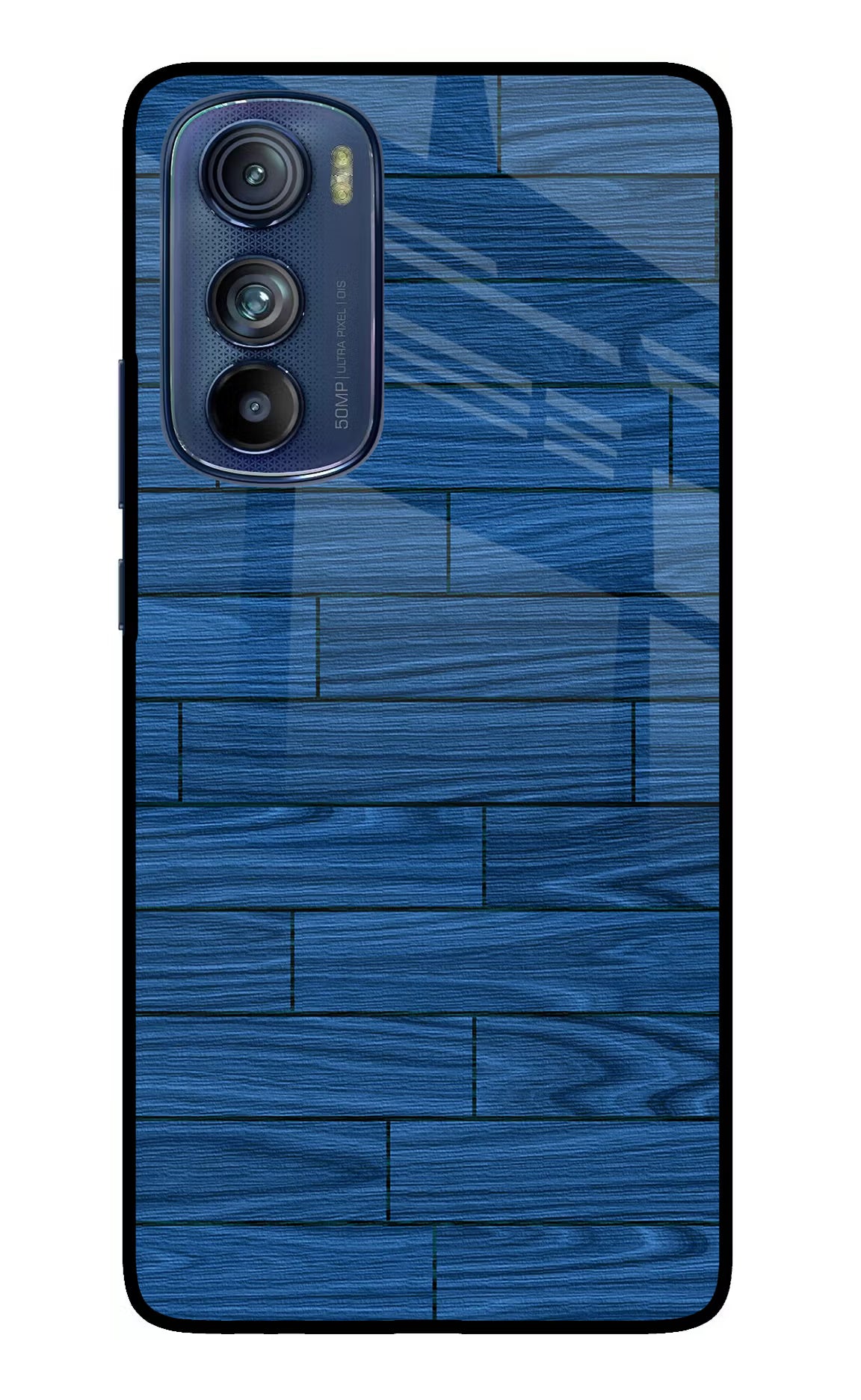 Wooden Texture Moto Edge 30 Glass Case Back Cover by Casekaro