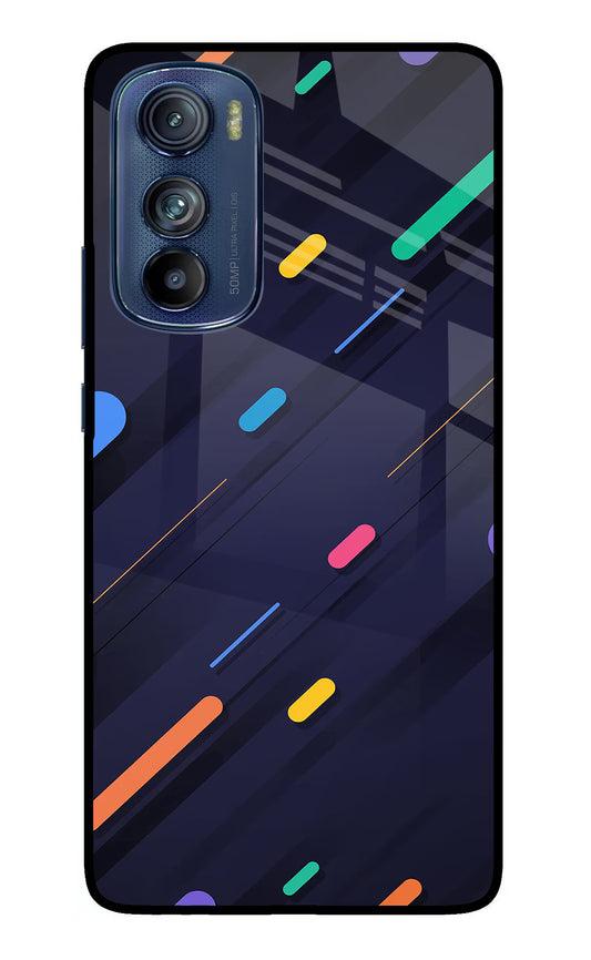 Abstract Design Moto Edge 30 Glass Case