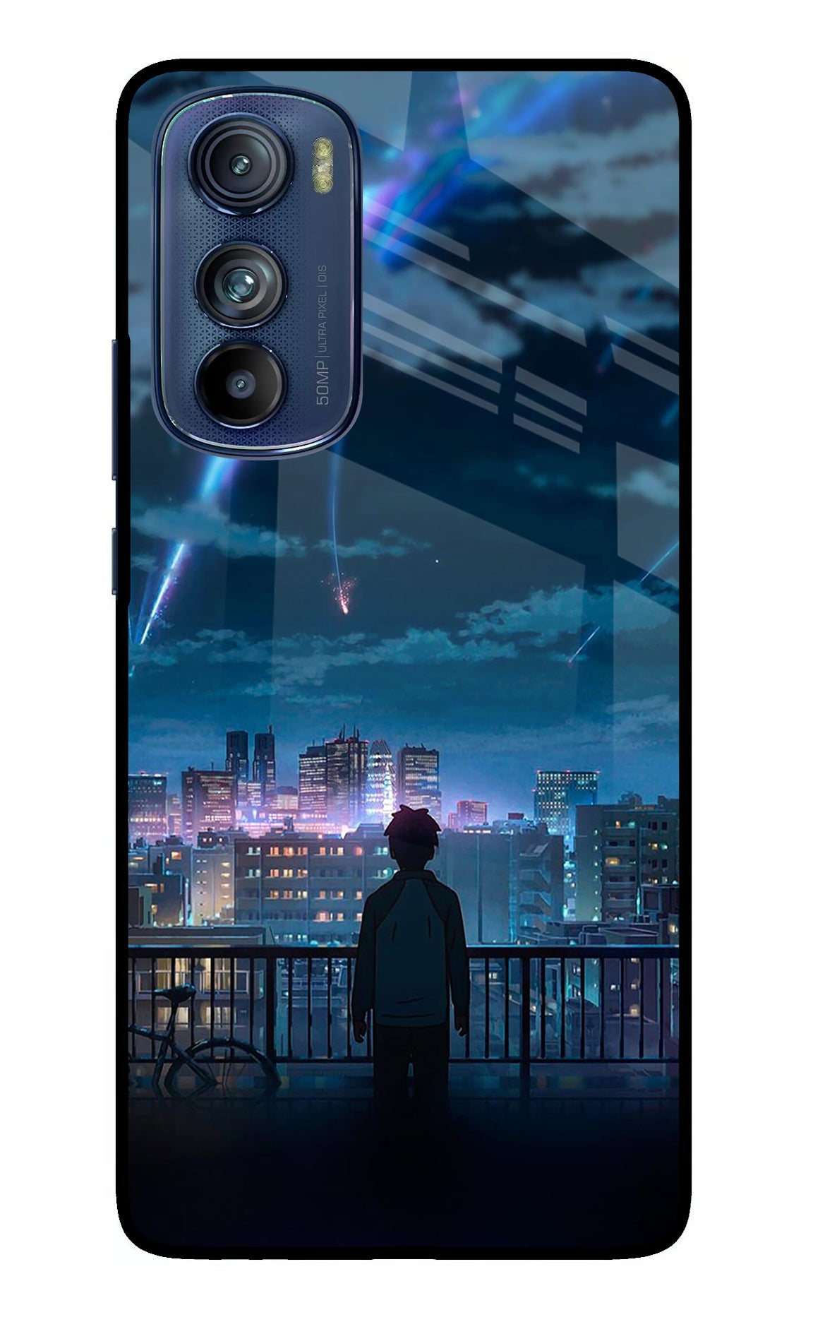 Anime Moto Edge 30 Glass Case