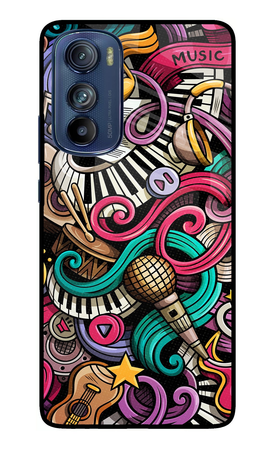 Music Abstract Moto Edge 30 Back Cover