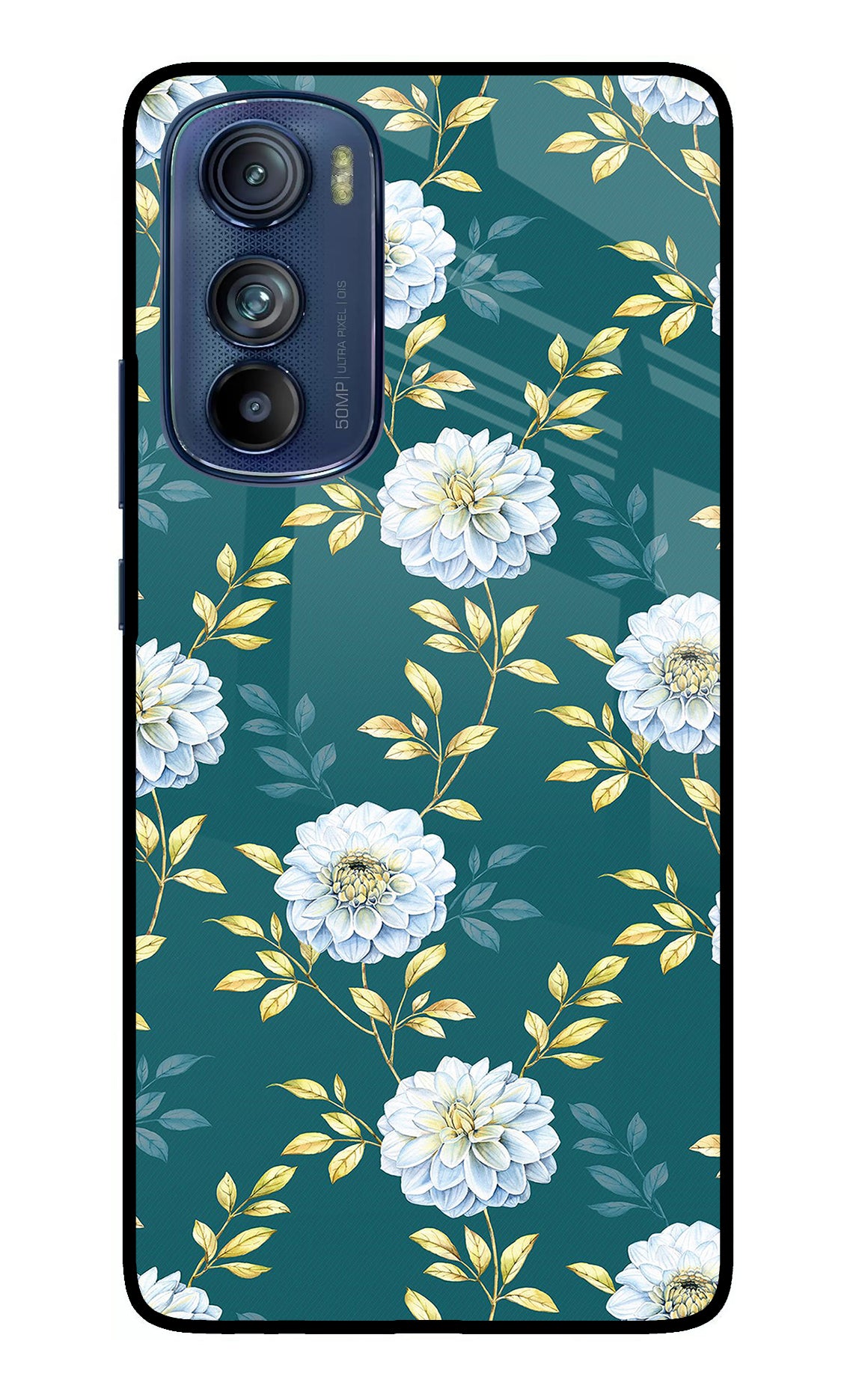 Flowers Moto Edge 30 Glass Case