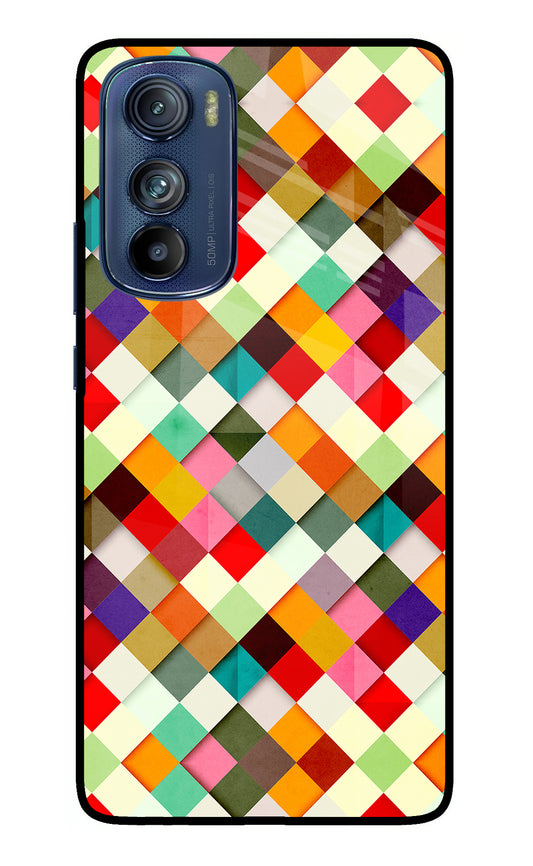 Geometric Abstract Colorful Moto Edge 30 Glass Case