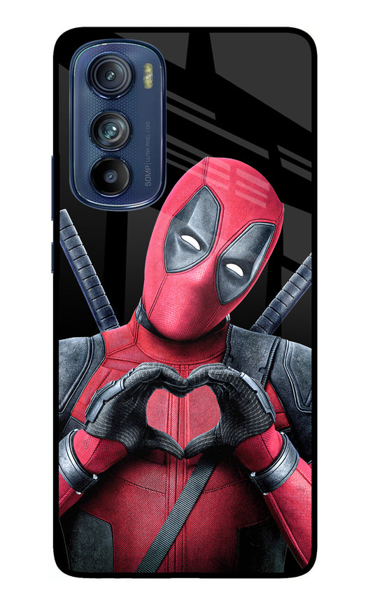 Deadpool Moto Edge 30 Glass Case