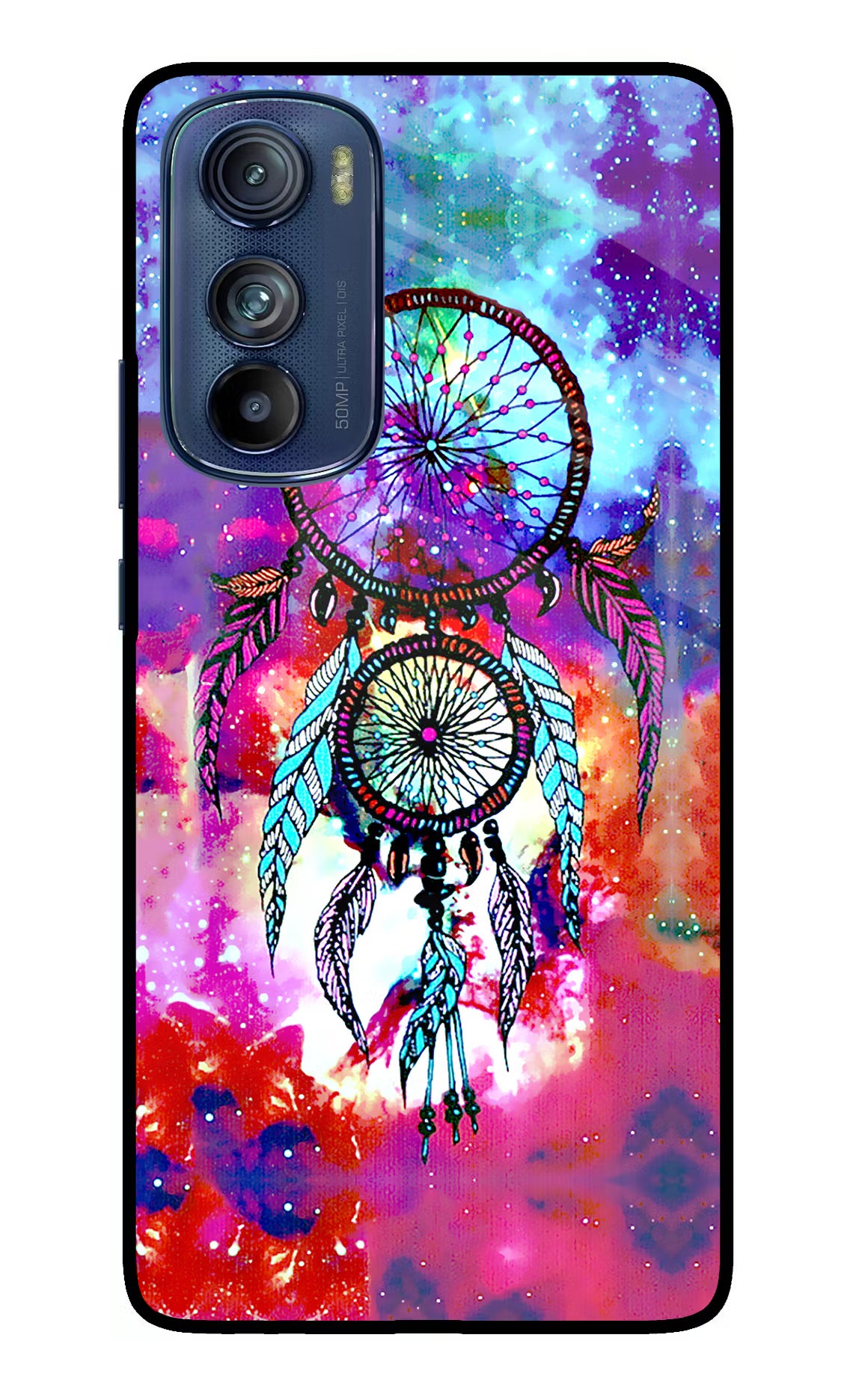 Dream Catcher Abstract Moto Edge 30 Glass Case Back Cover by Casekaro