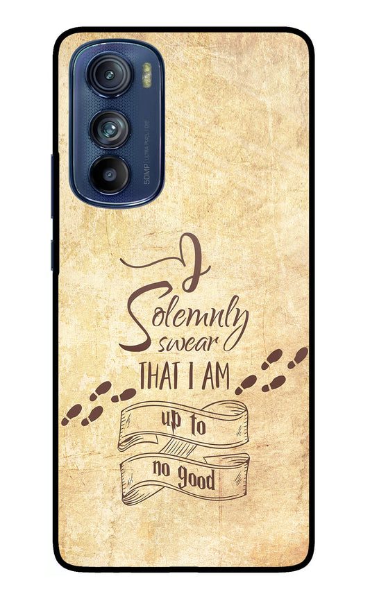 I Solemnly swear that i up to no good Moto Edge 30 Glass Case