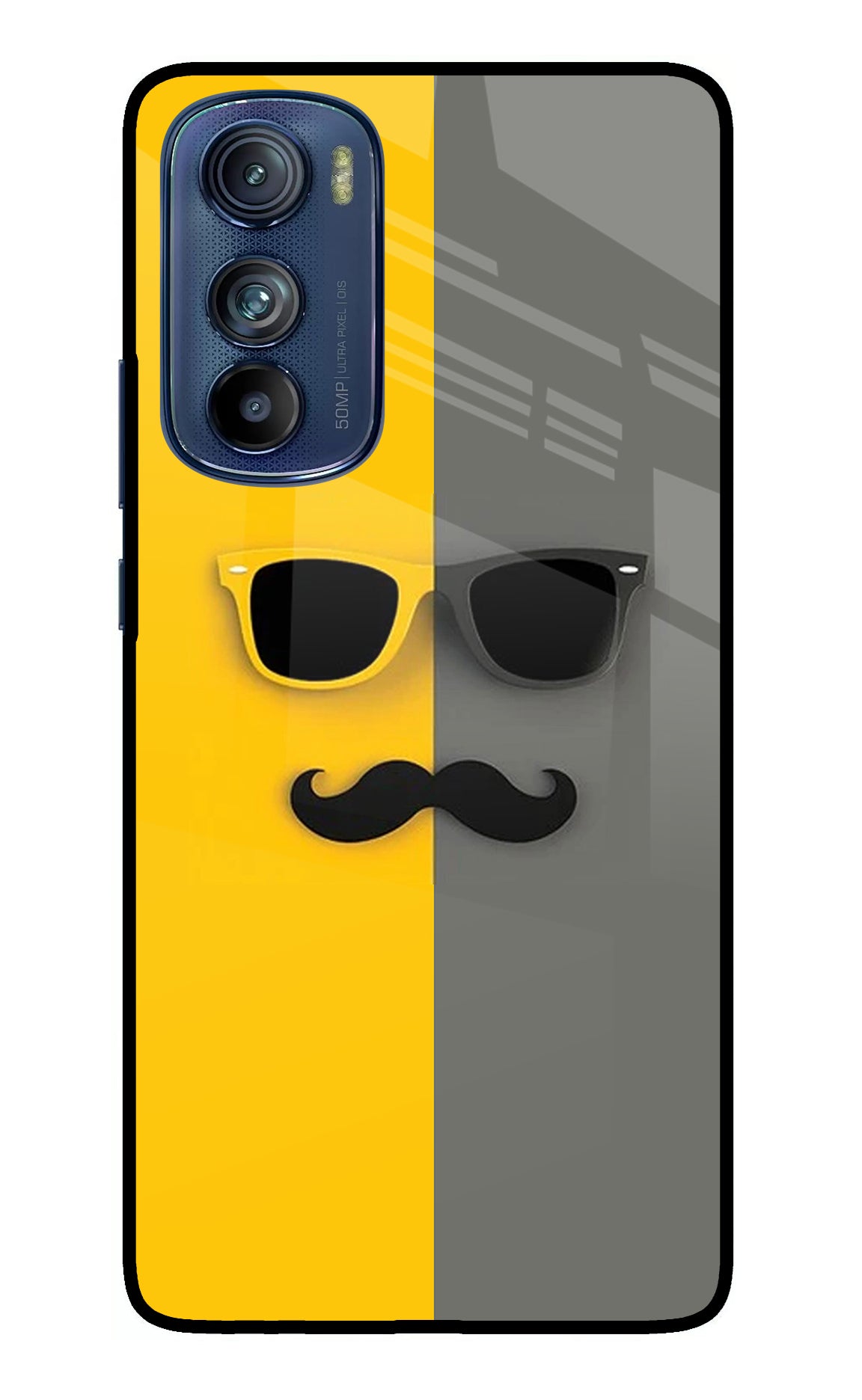 Sunglasses with Mustache Moto Edge 30 Glass Case