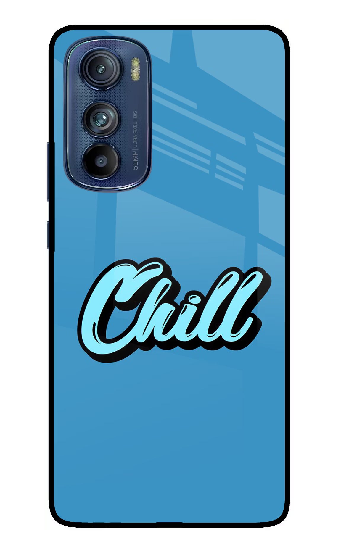Chill Moto Edge 30 Glass Case Back Cover by Casekaro