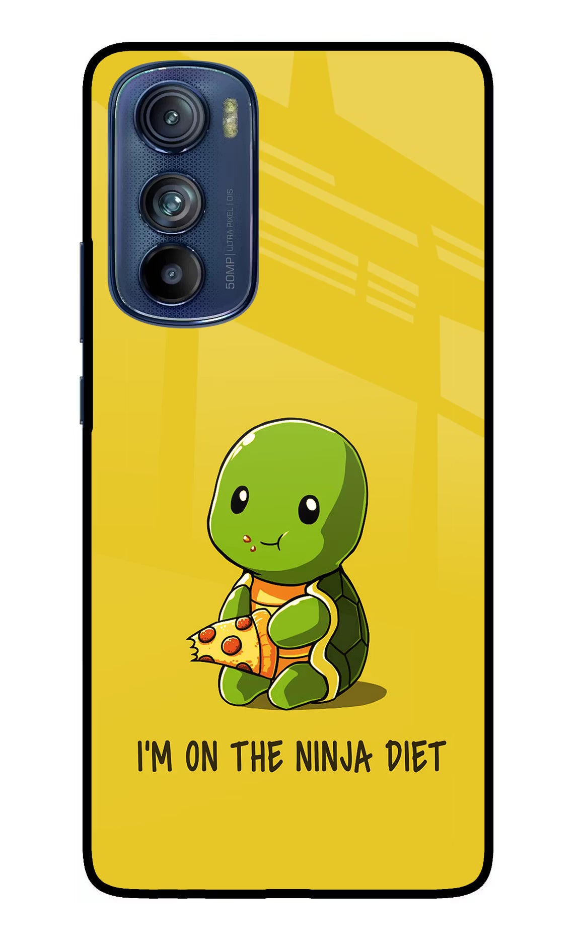 I'm on Ninja Diet Moto Edge 30 Glass Case Back Cover by Casekaro