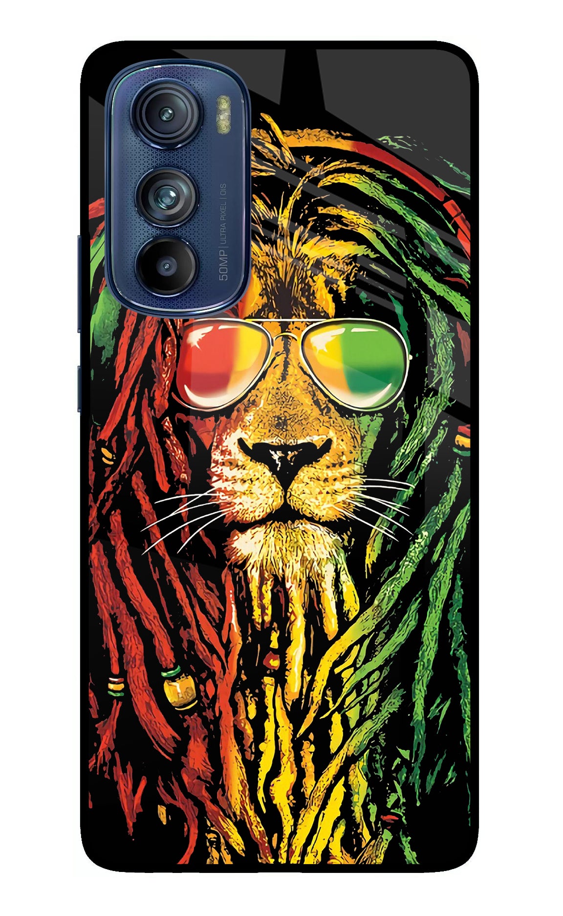 Rasta Lion Moto Edge 30 Back Cover