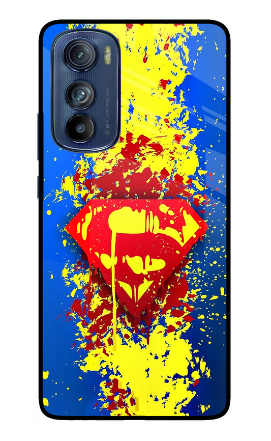 Superman logo Moto Edge 30 Glass Case