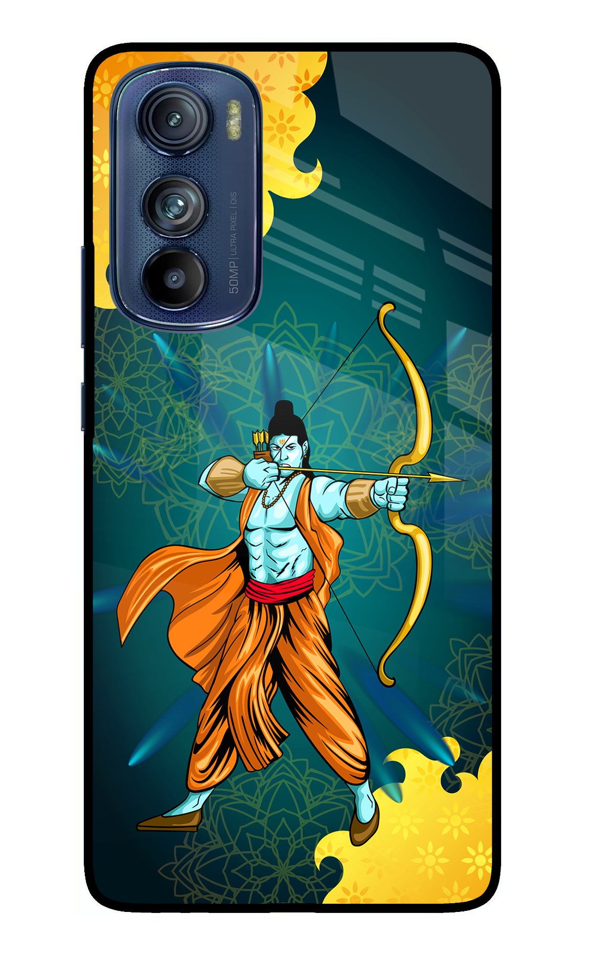 Lord Ram - 6 Moto Edge 30 Glass Case