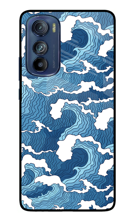 Blue Waves Moto Edge 30 Glass Case