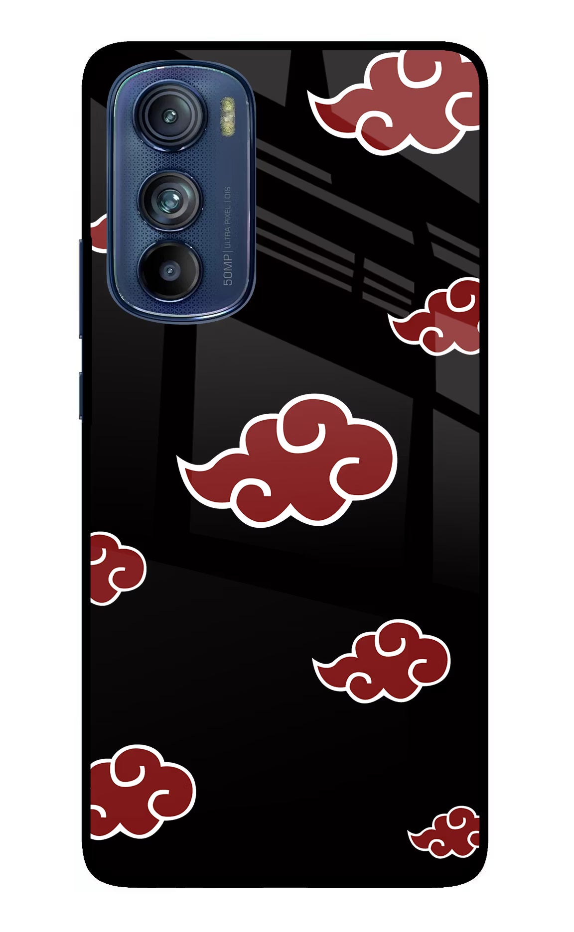 Akatsuki Moto Edge 30 Glass Case Back Cover by Casekaro
