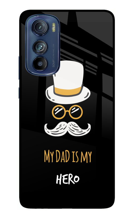 My Dad Is My Hero Moto Edge 30 Glass Case