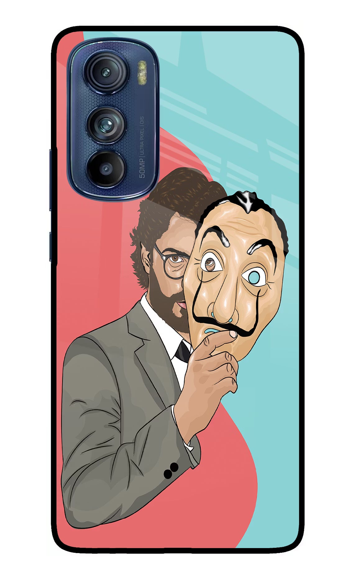 Professor Moto Edge 30 Glass Case Back Cover by Casekaro