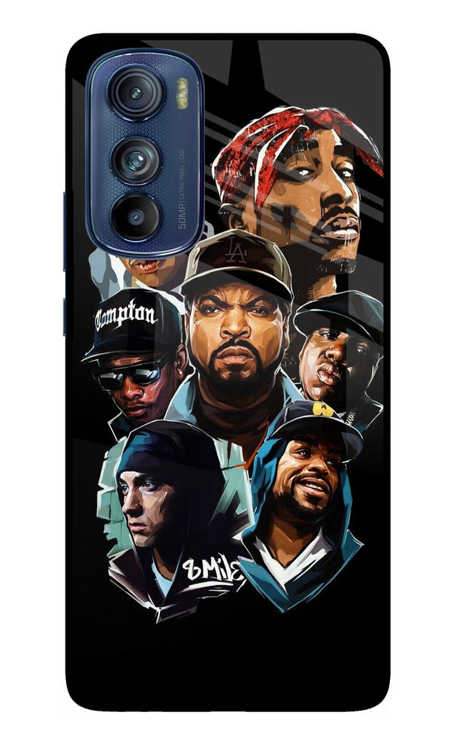 Rappers Moto Edge 30 Glass Case Back Cover by Casekaro